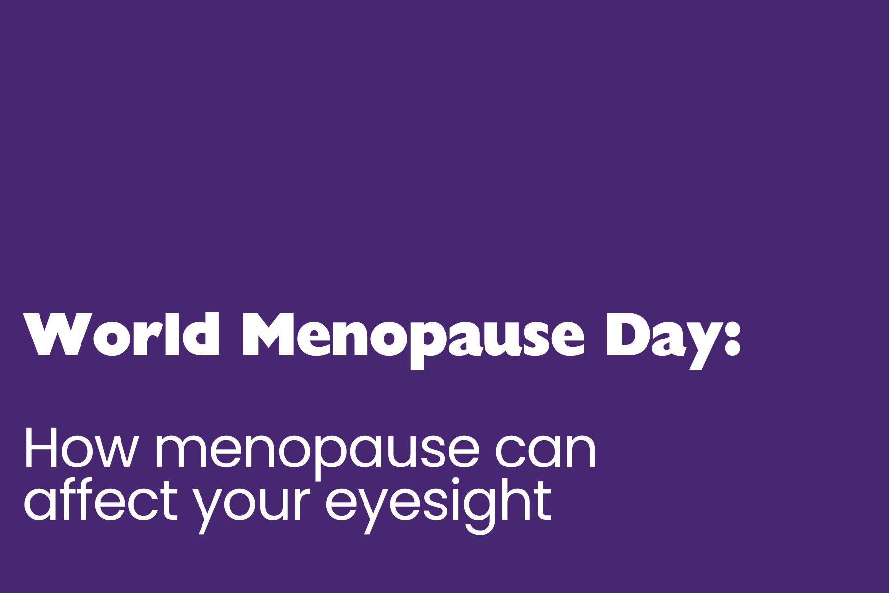 World Menopause Day